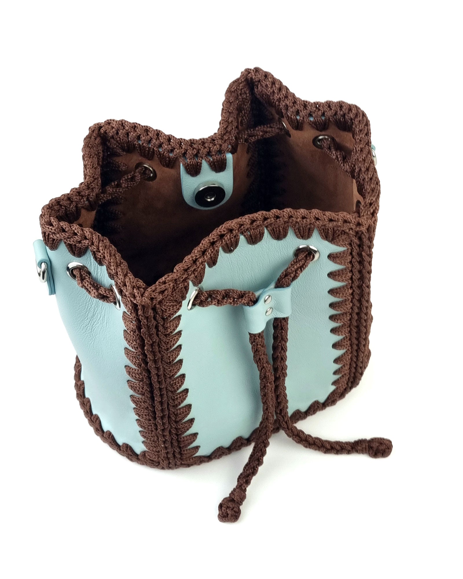 Bolso Bombonera Olga M Aqua