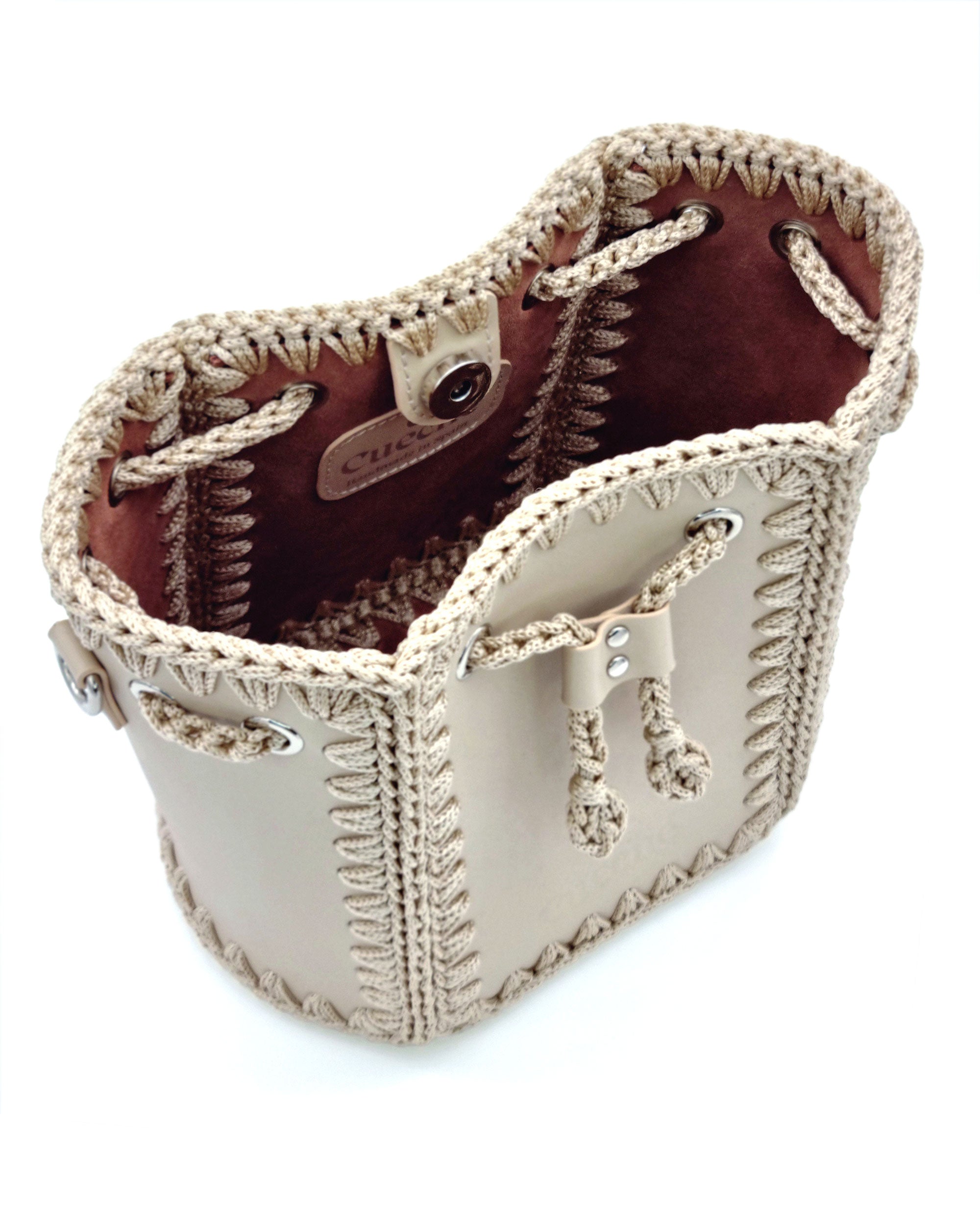 Bolso Bombonera Olga M Beige