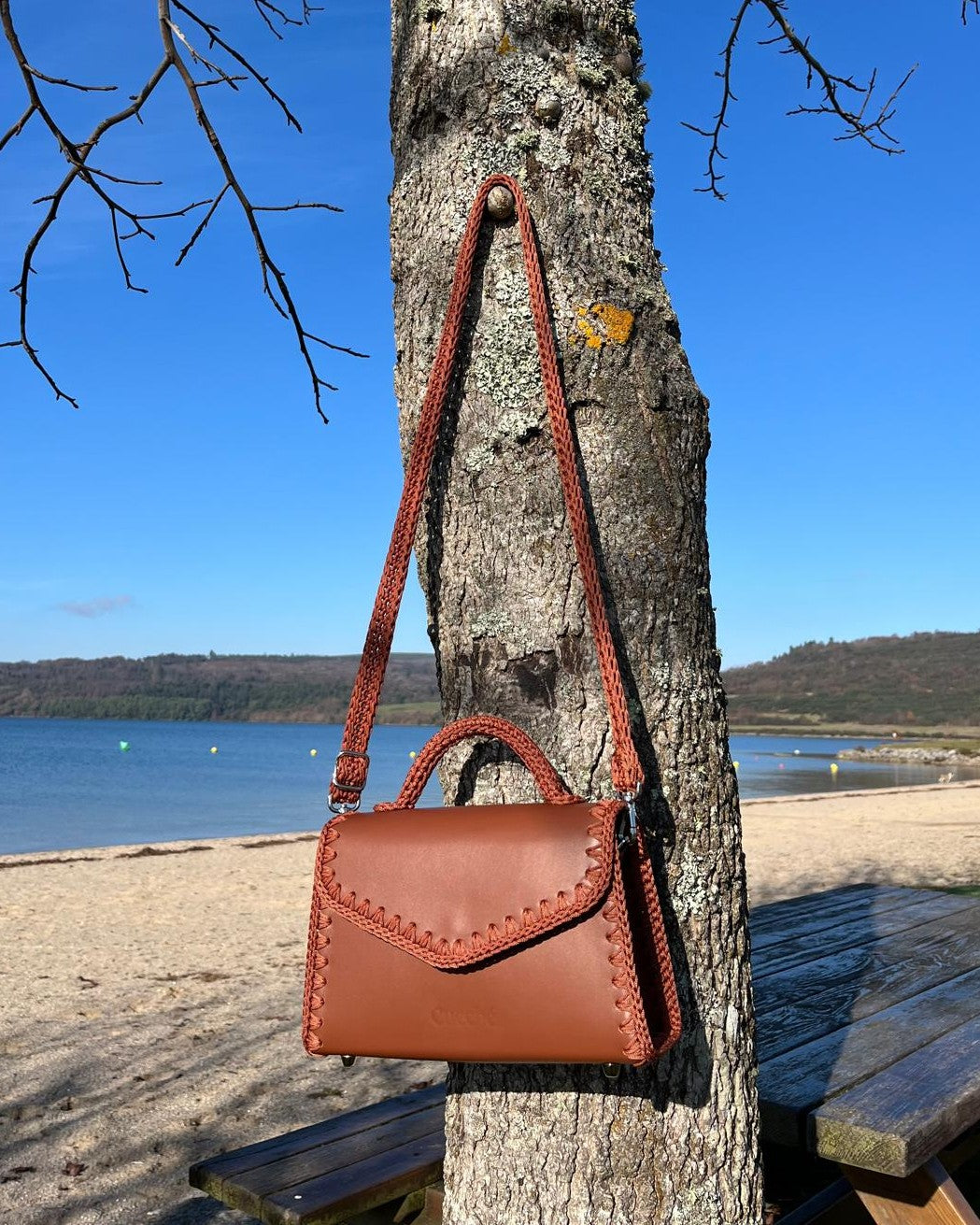 Bolso Satchel Sofia M Marrón