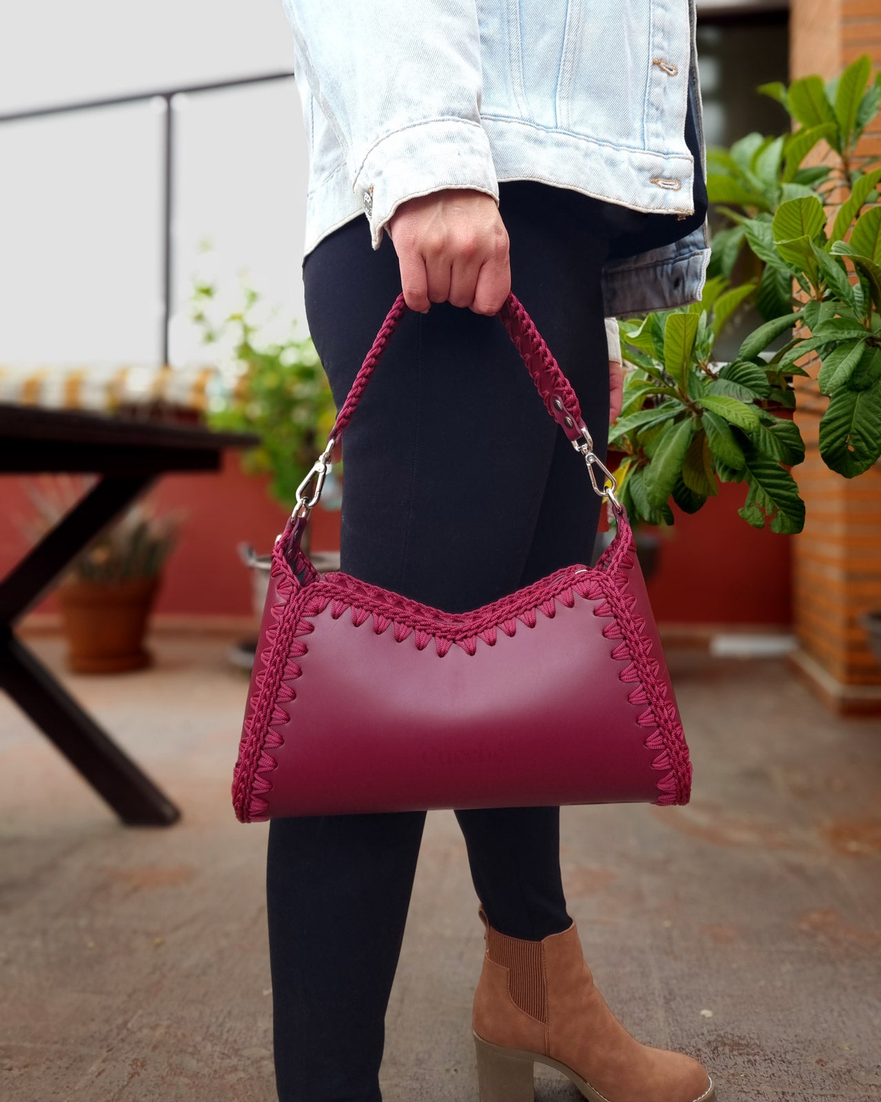 Bolso Hobo Nina M Burdeos