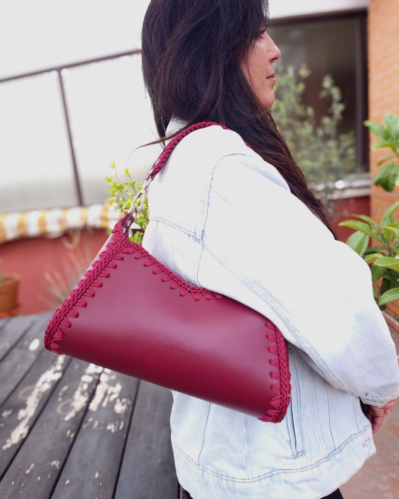 Bolso Hobo Nina M Burdeos