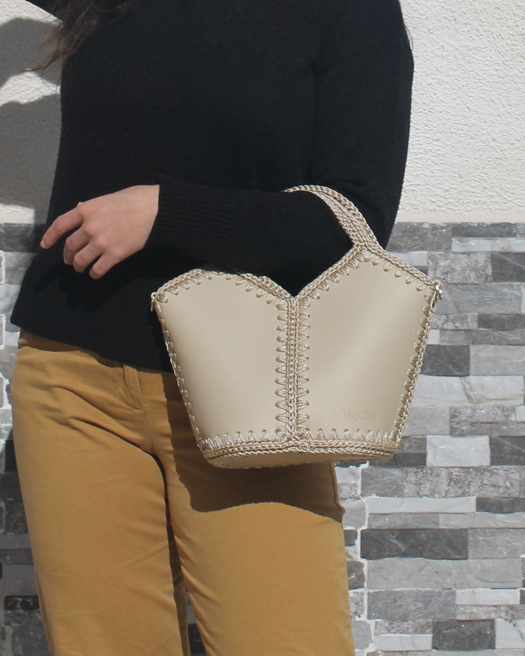 Basket Bag Natalia M Beige