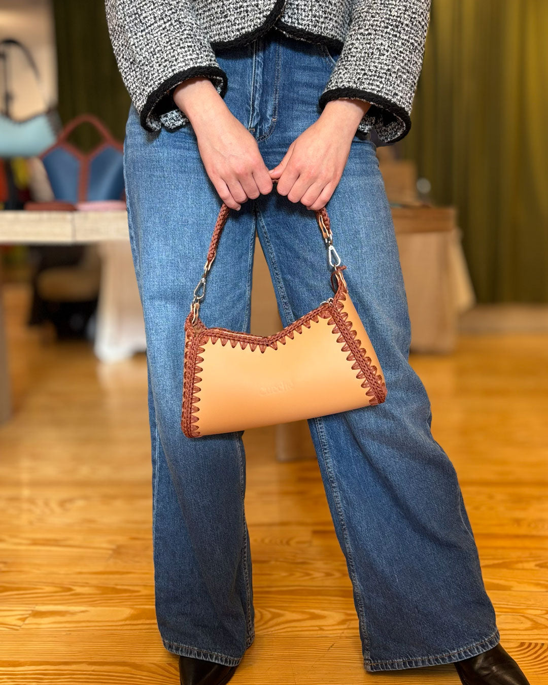 Bolso Hobo Nina M Peach