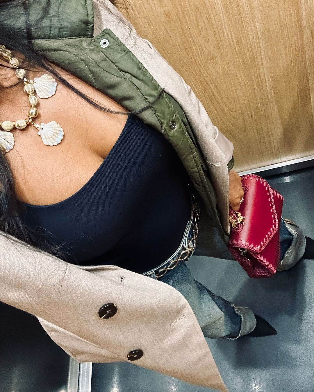 Satchel Bag Sofia S Bordeaux