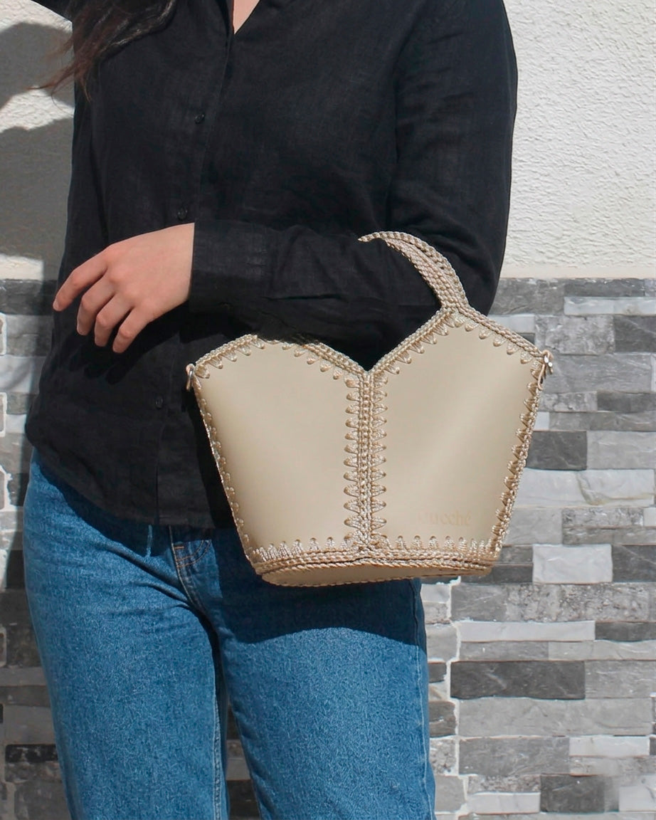 Basket Bag Natalia M Beige