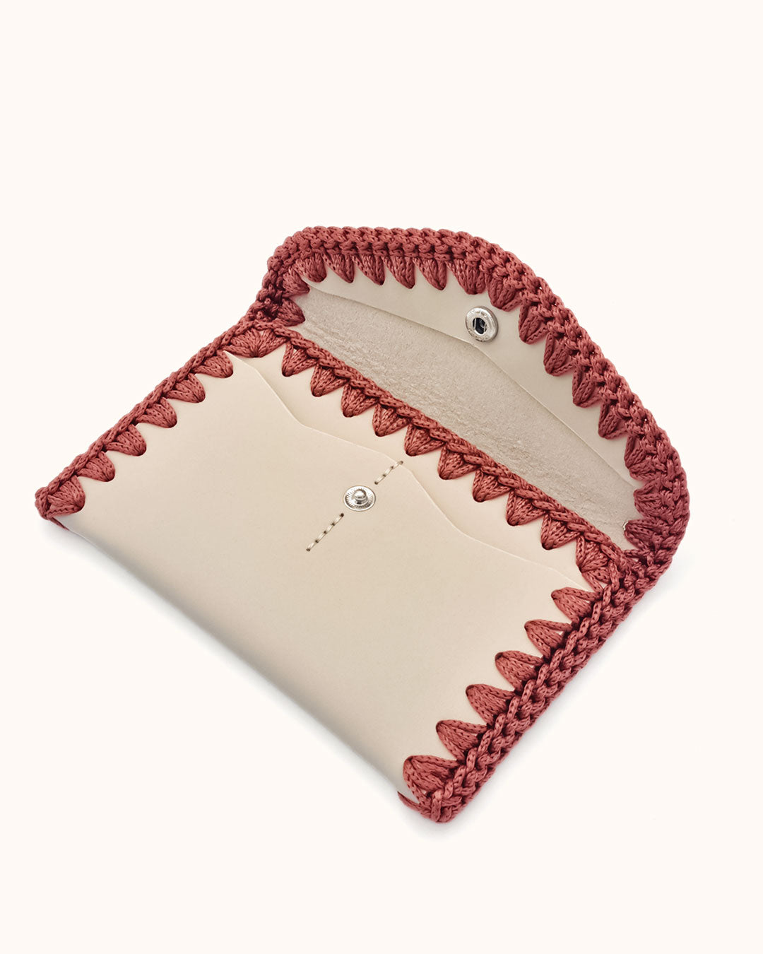 Cartera de Cuero Beige