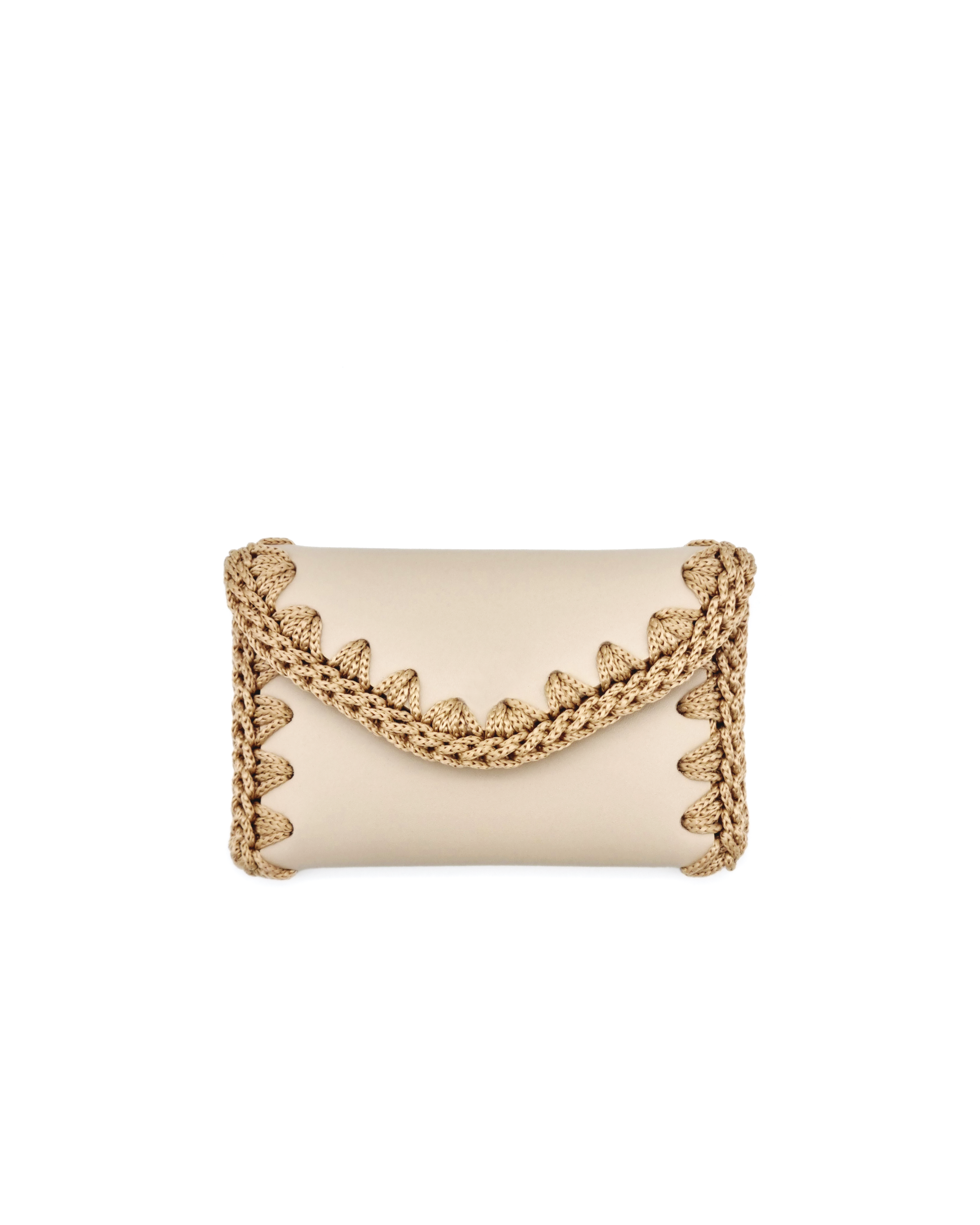 Monedero Tarjetero Beige