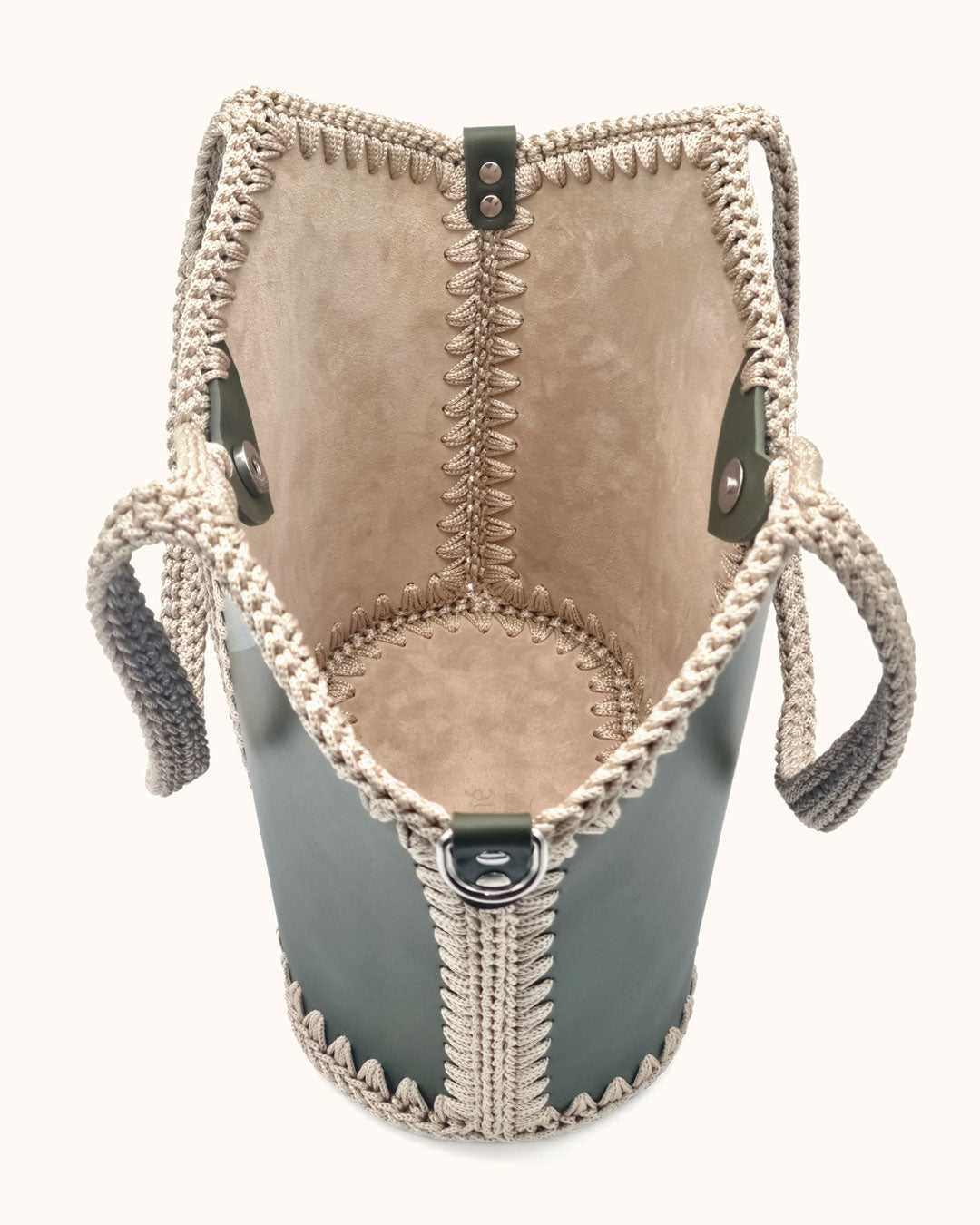 Basket Bag Natalia L Olive Green