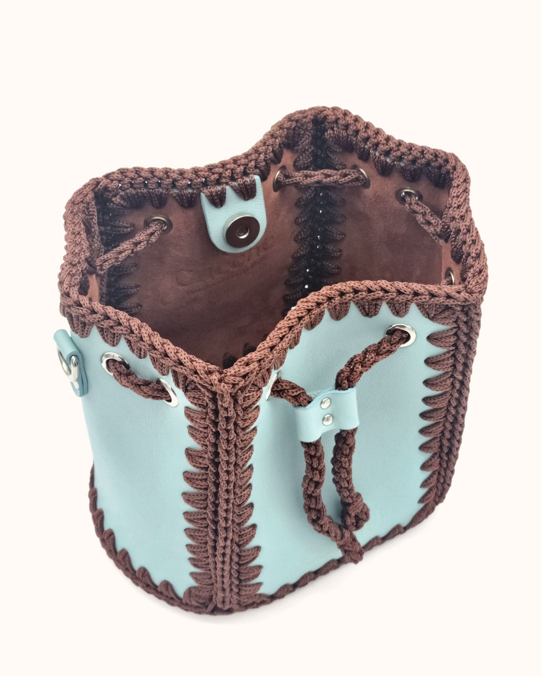 Bolso Bombonera Olga M Aqua
