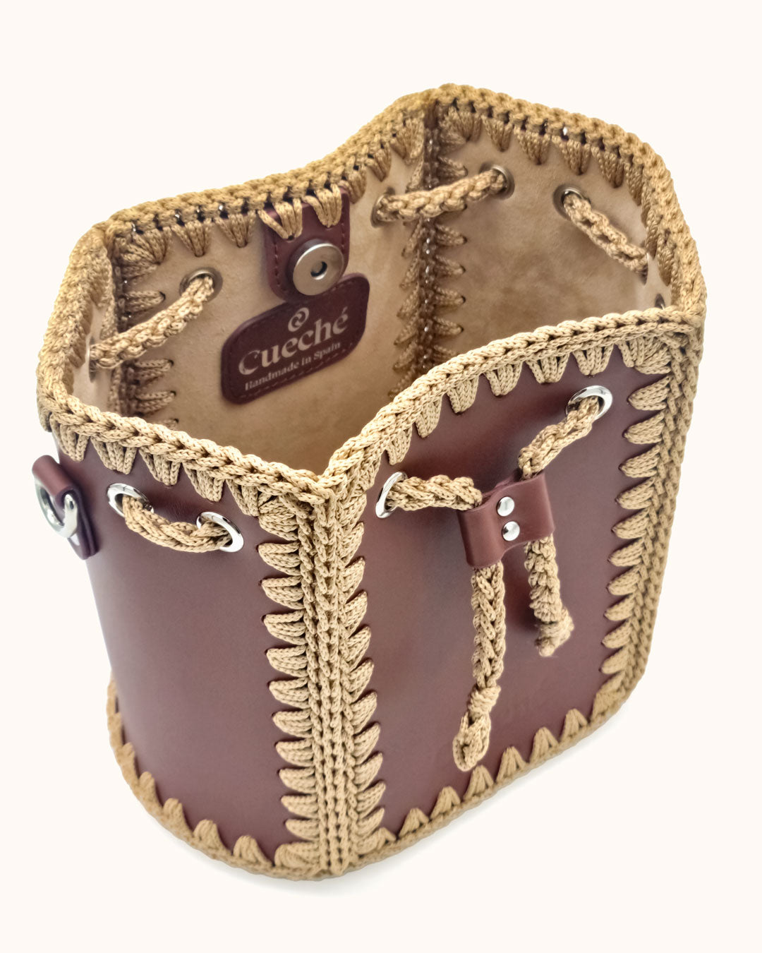 Bolso Bombonera Olga M marrón