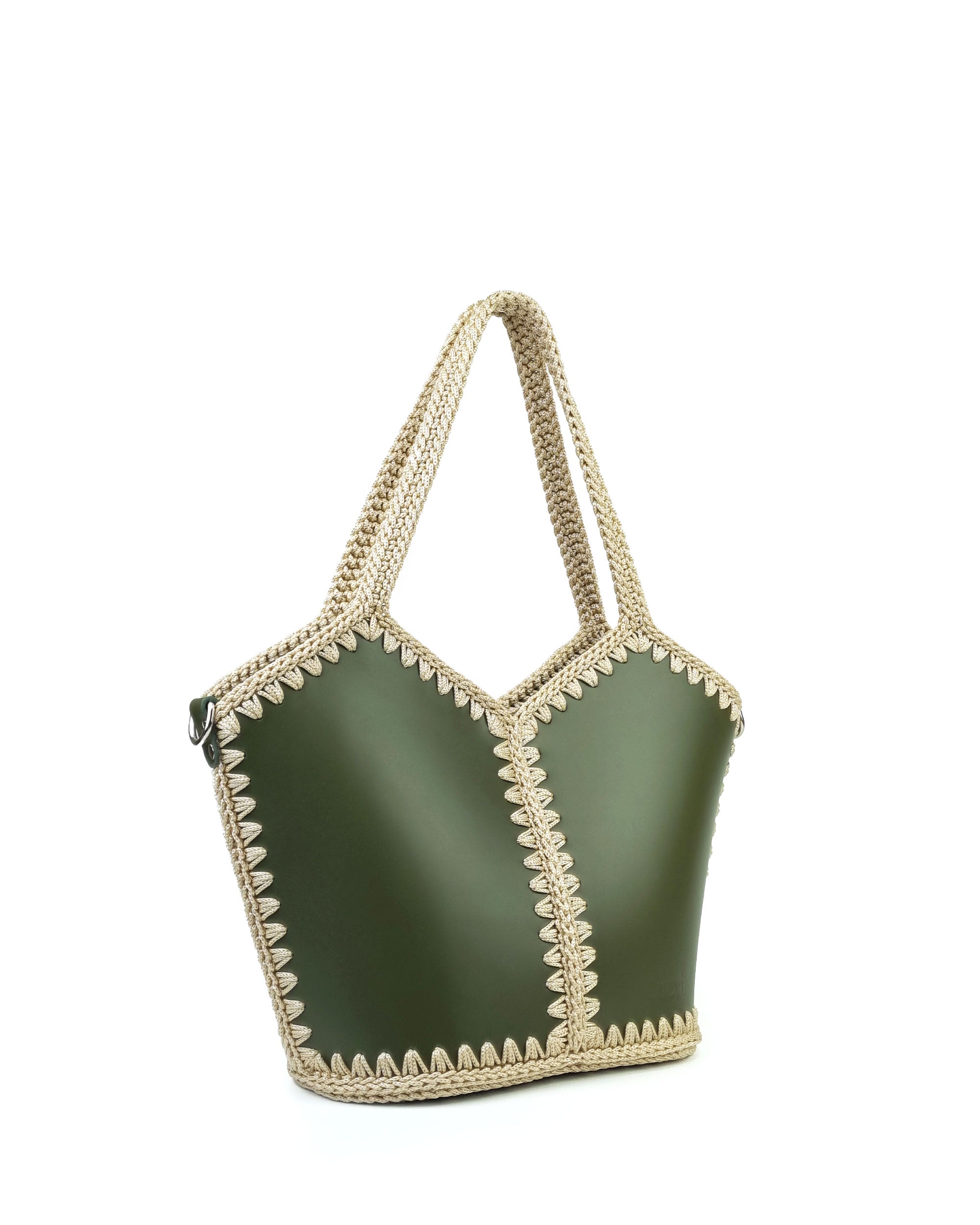 Basket Bag Natalia L Olive Green