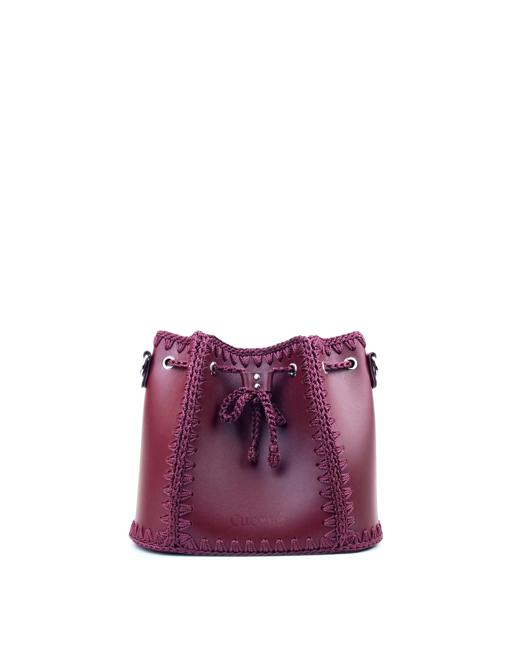 Bolso Bombonera Olga L Burdeos