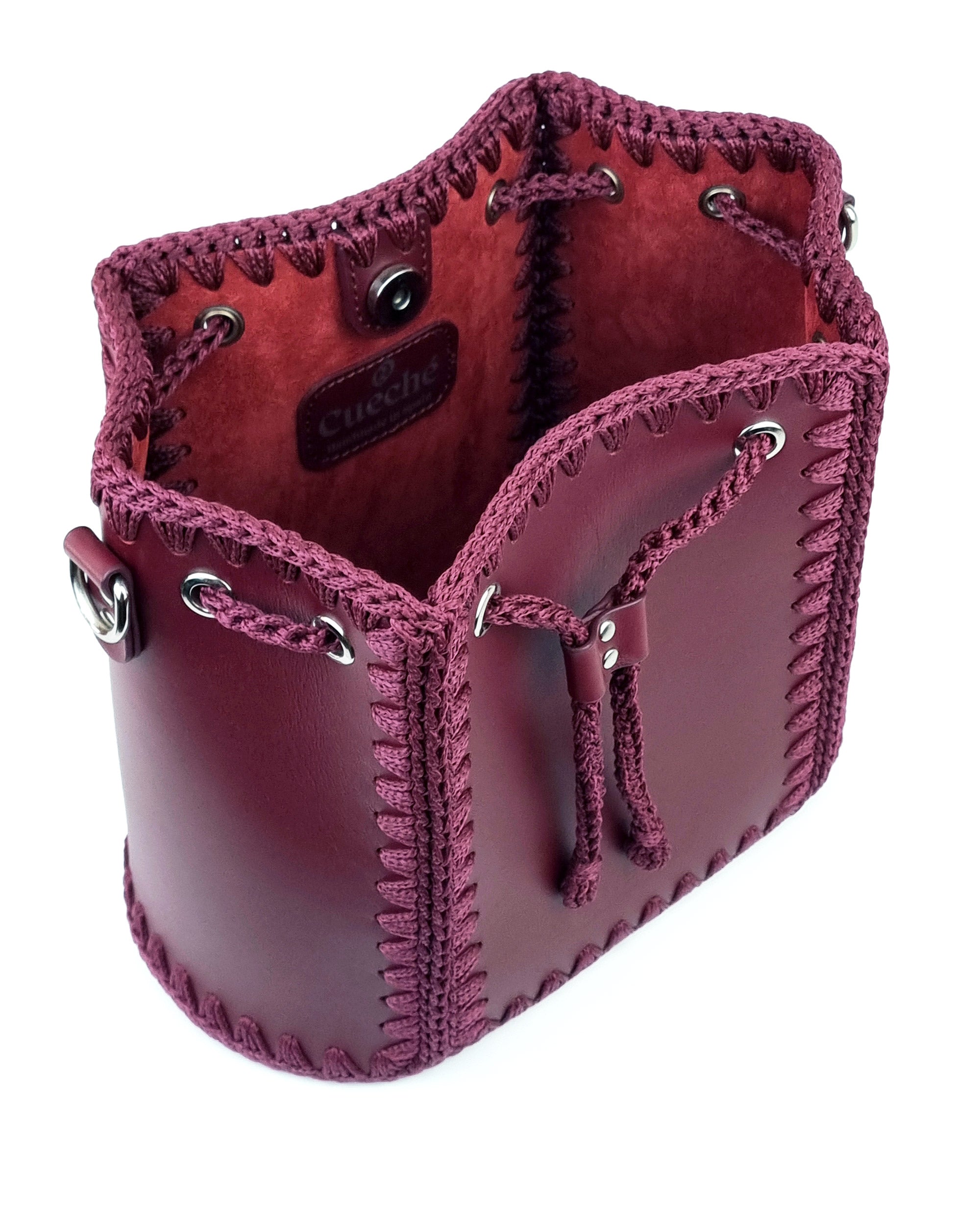 Bolso Bombonera Olga L Burdeos