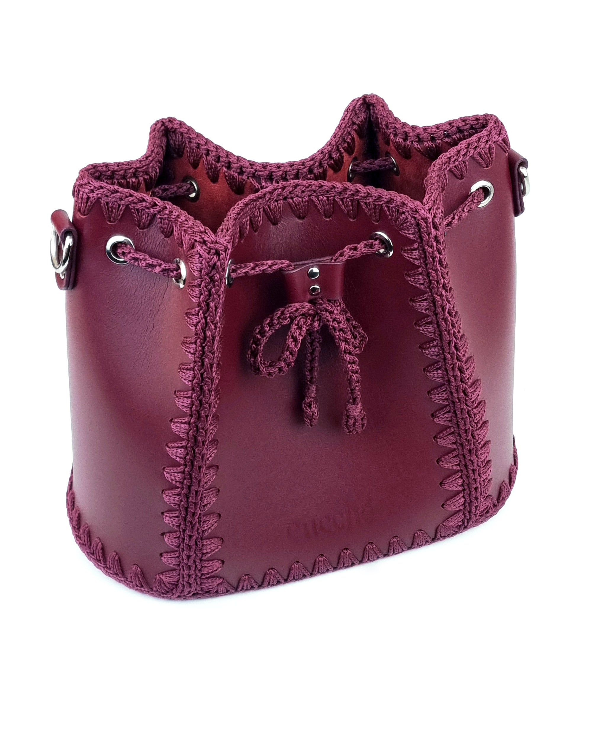 Bolso Bombonera Olga L Burdeos