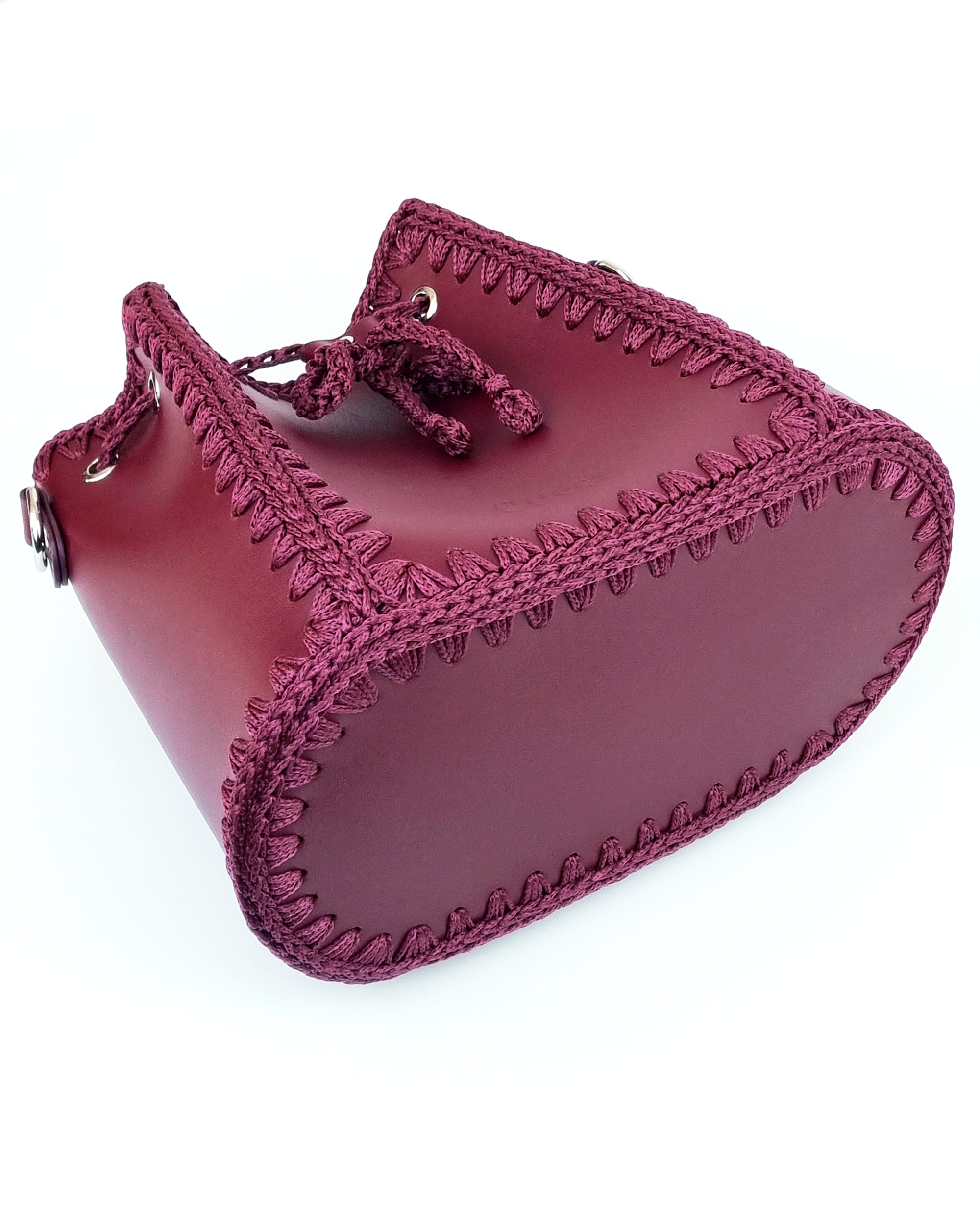Bolso Bombonera Olga L Burdeos
