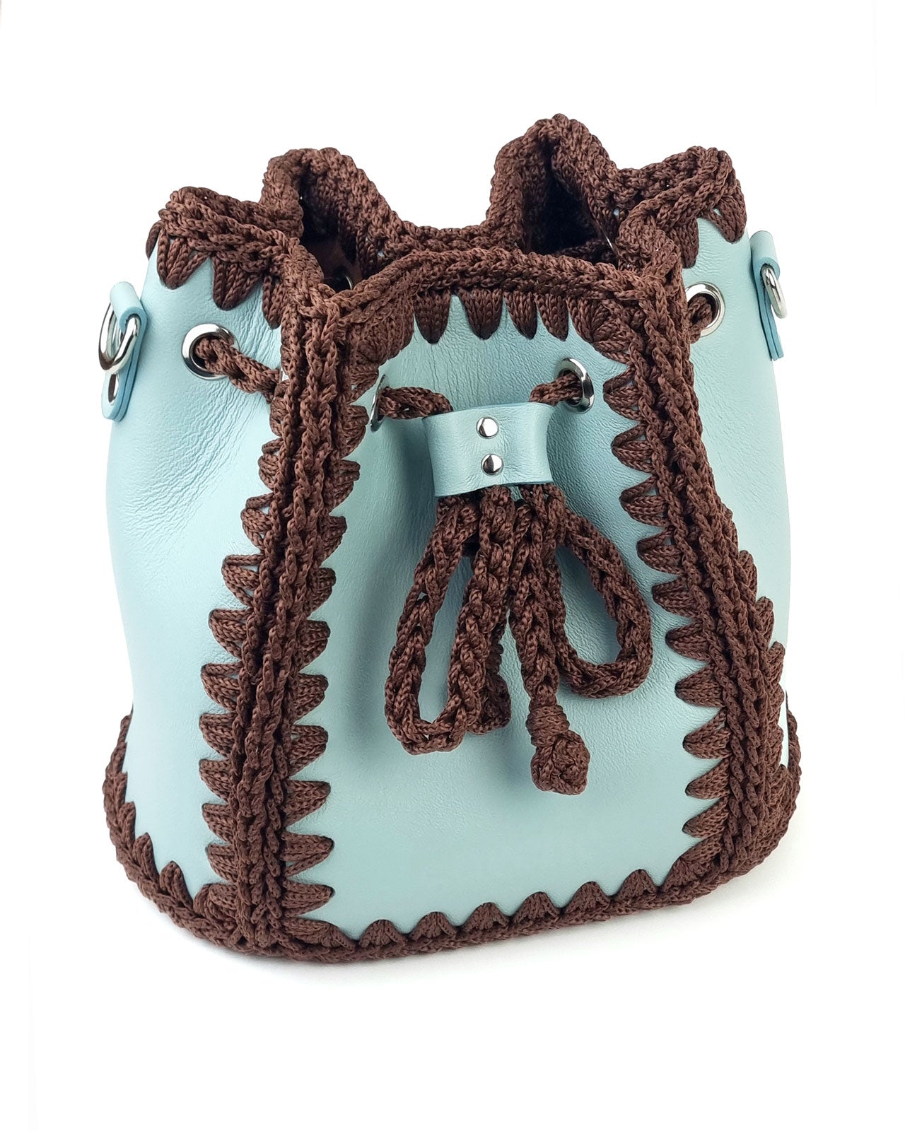 Bolso Bombonera Olga M Aqua
