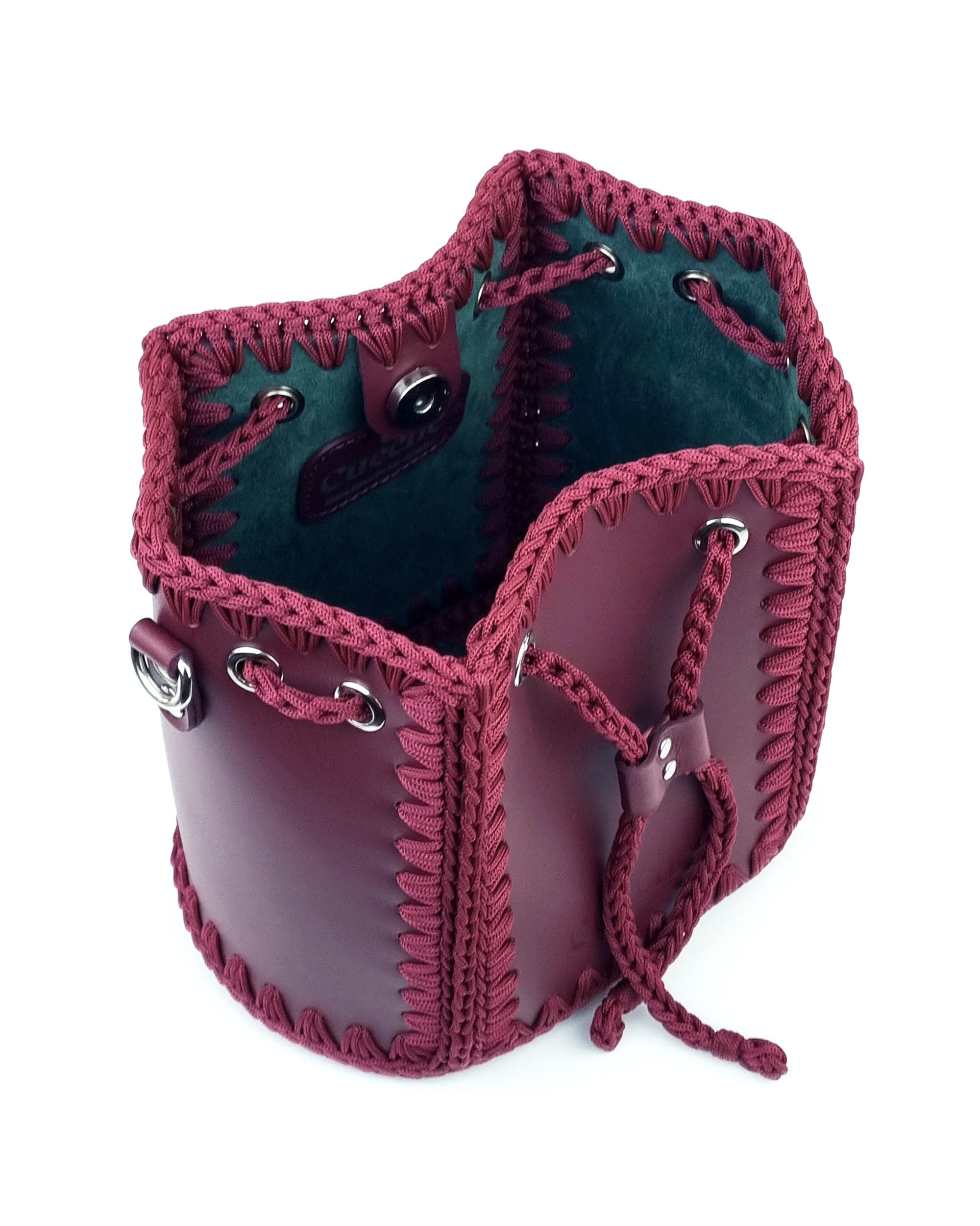 Bolso Bombonera Olga M Burdeos