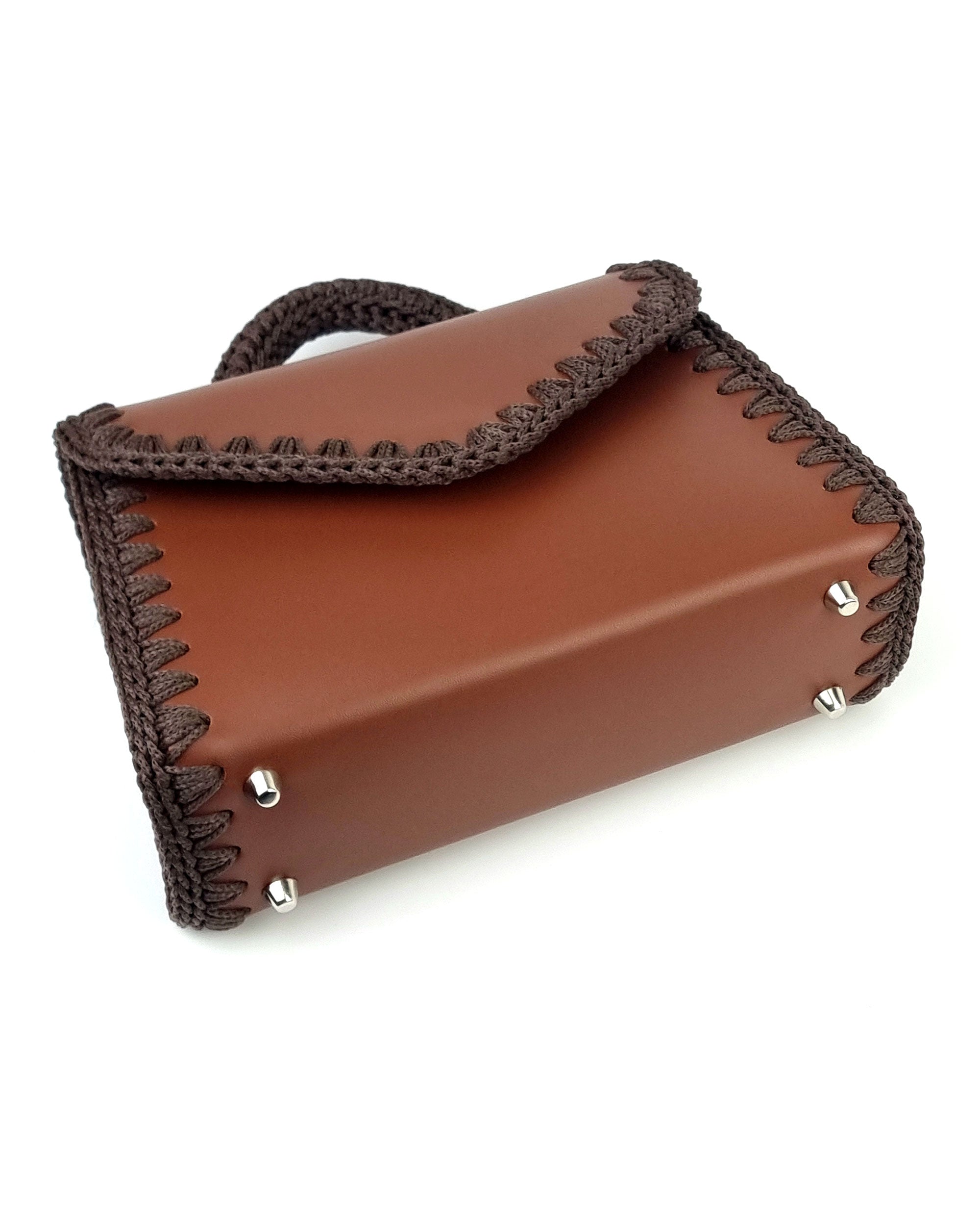 Bolso Satchel Sofia S Marron