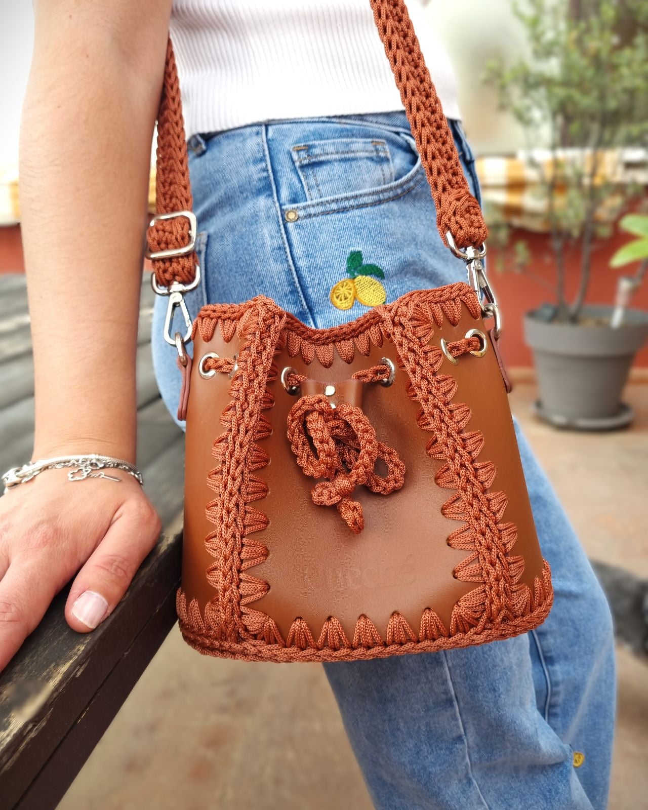 Bolso Bombonera Olga S Marron