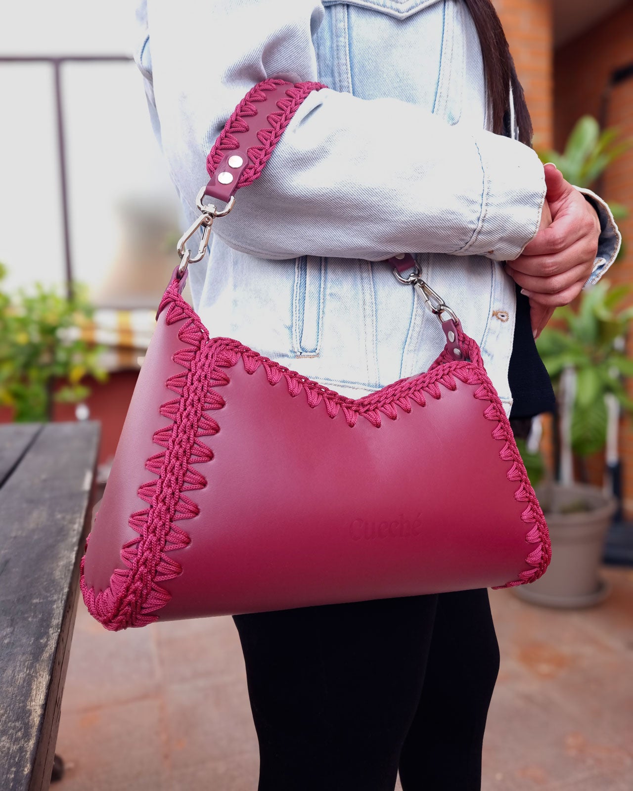 Bolso Hobo Nina M Burdeos