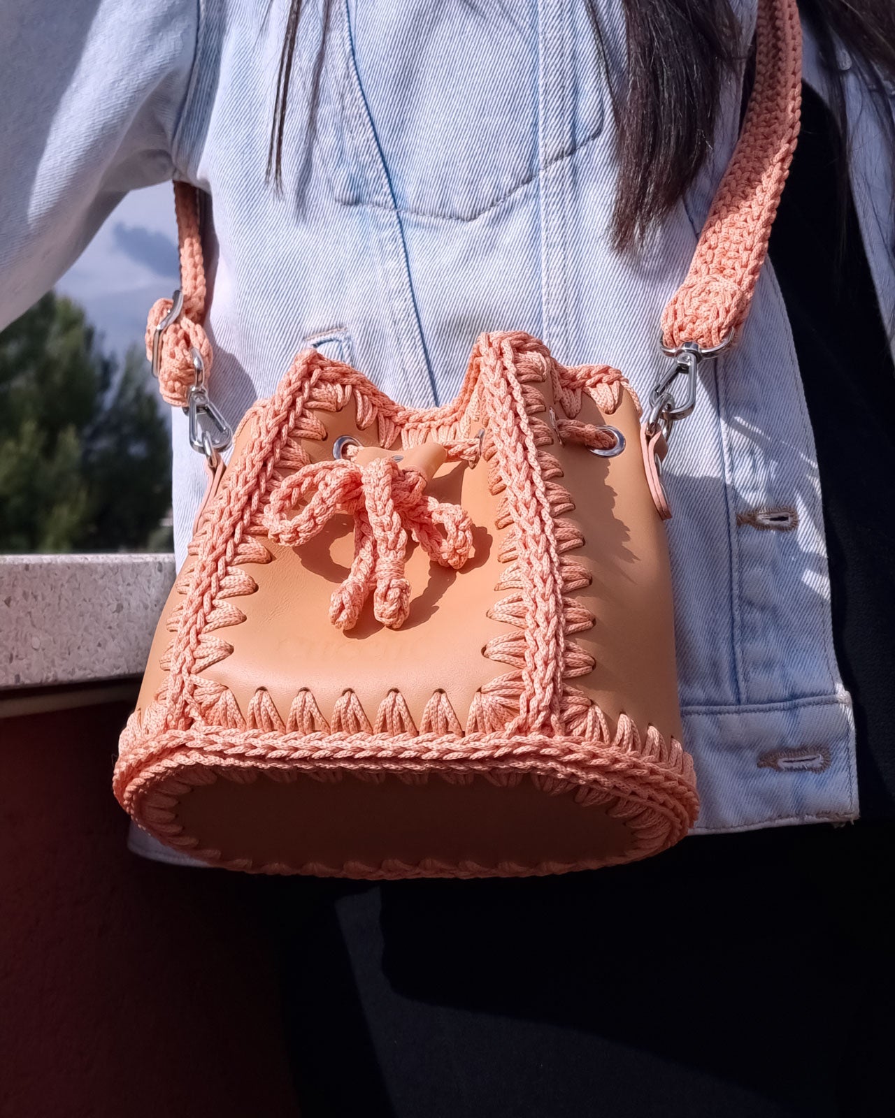 Bolso Bombonera Olga S Peach