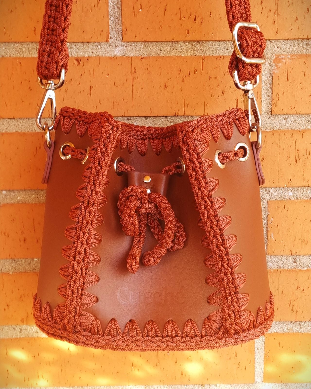 Bolso Bombonera Olga S Marron