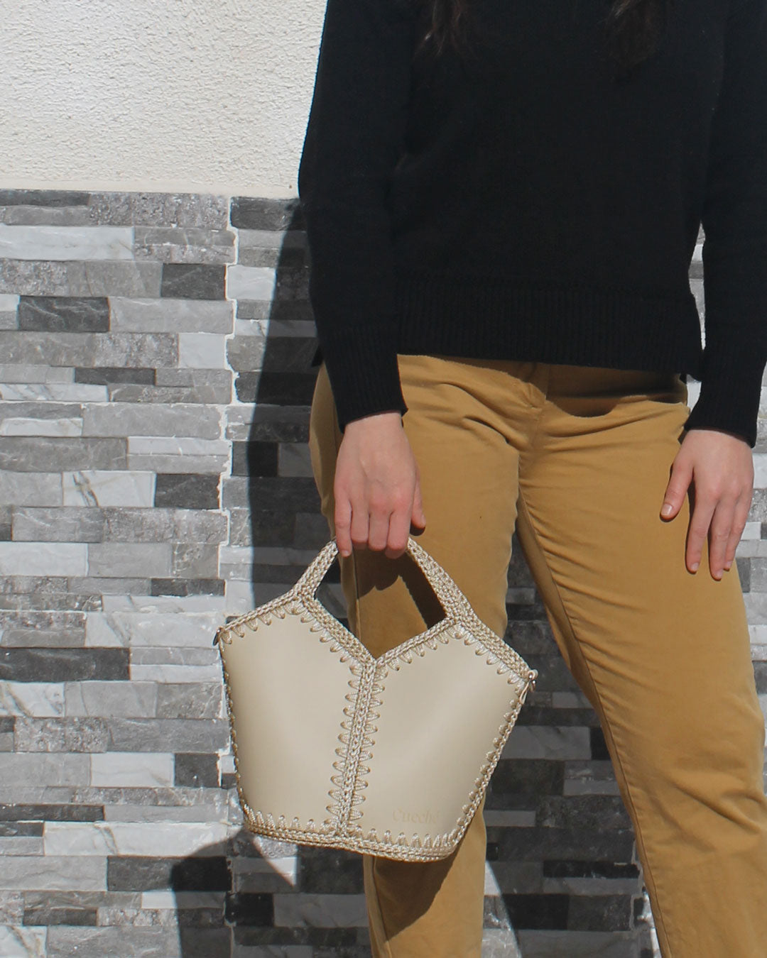 Basket Bag Natalia M Beige