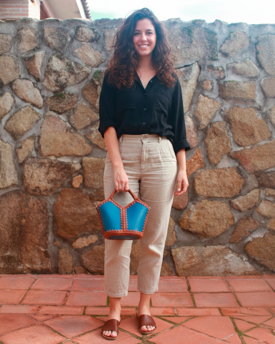 Basket Bag Natalia S Blue