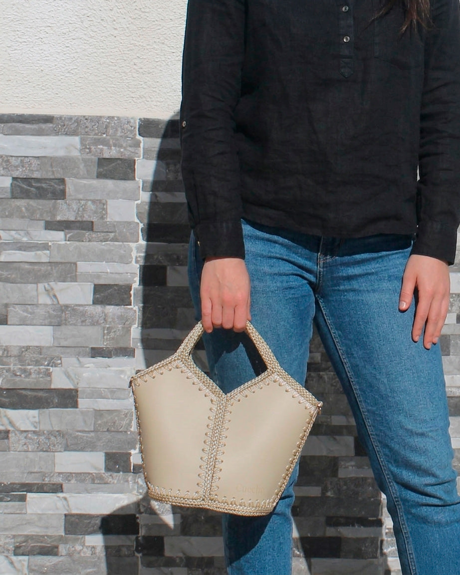 Bolso Capazo Natalia M Beige