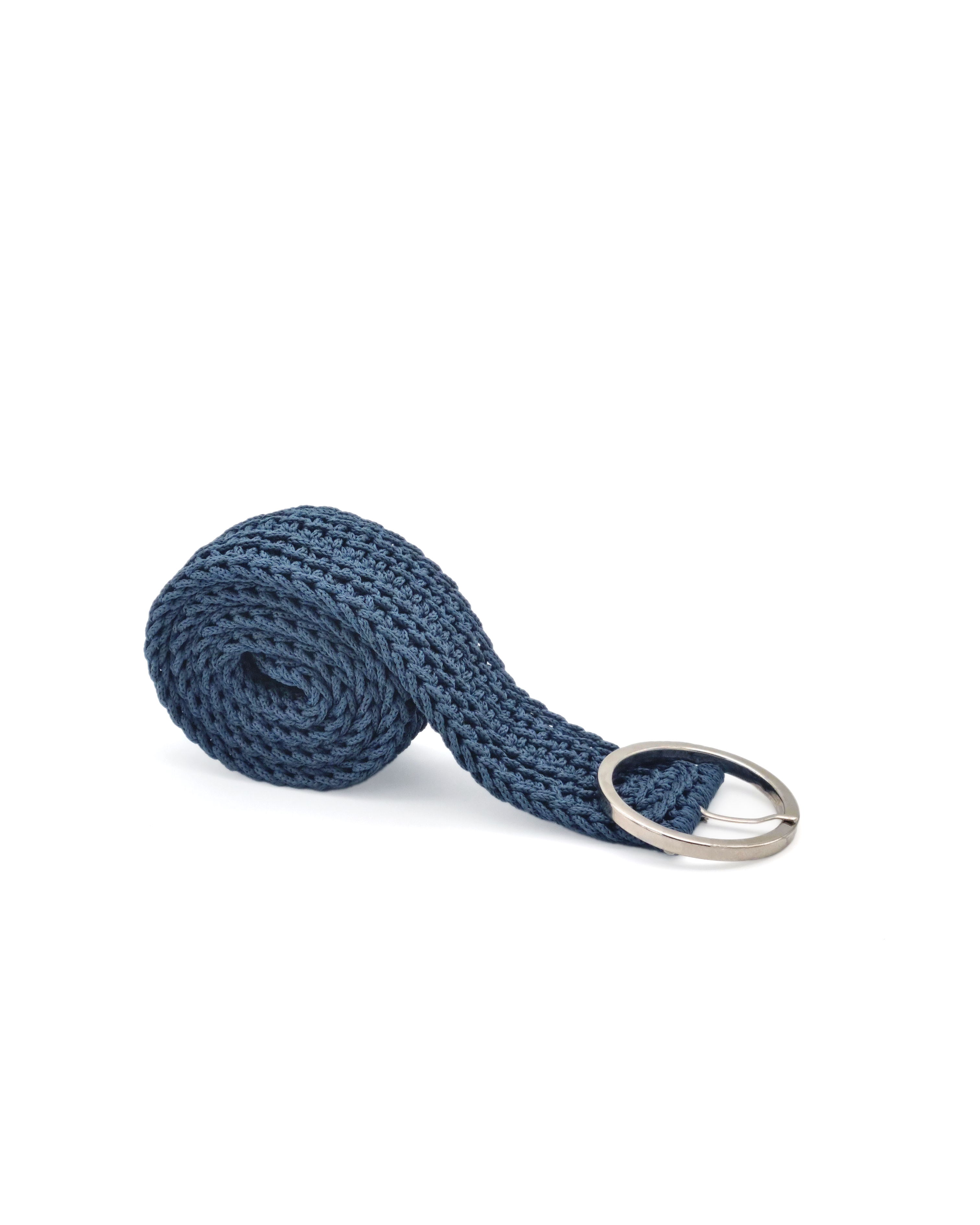 Cinturón Tejido Azul Denim