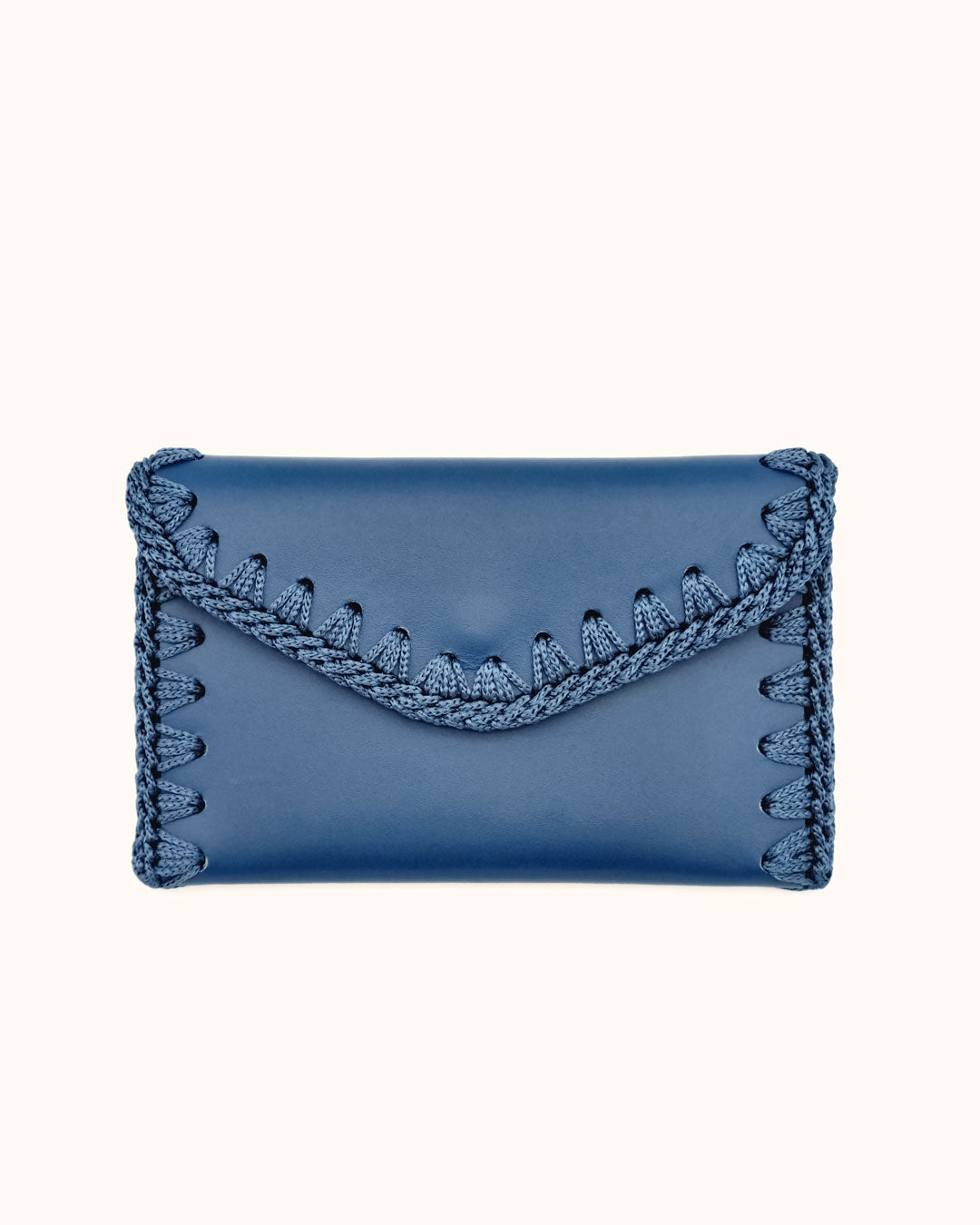 Cartera de Cuero Azul