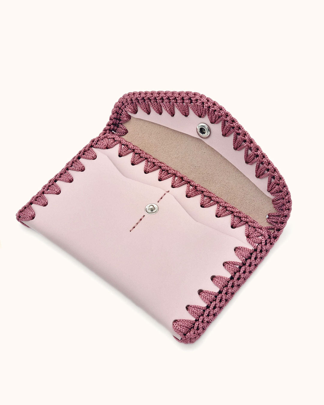 Cartera de Cuero Rosa Claro