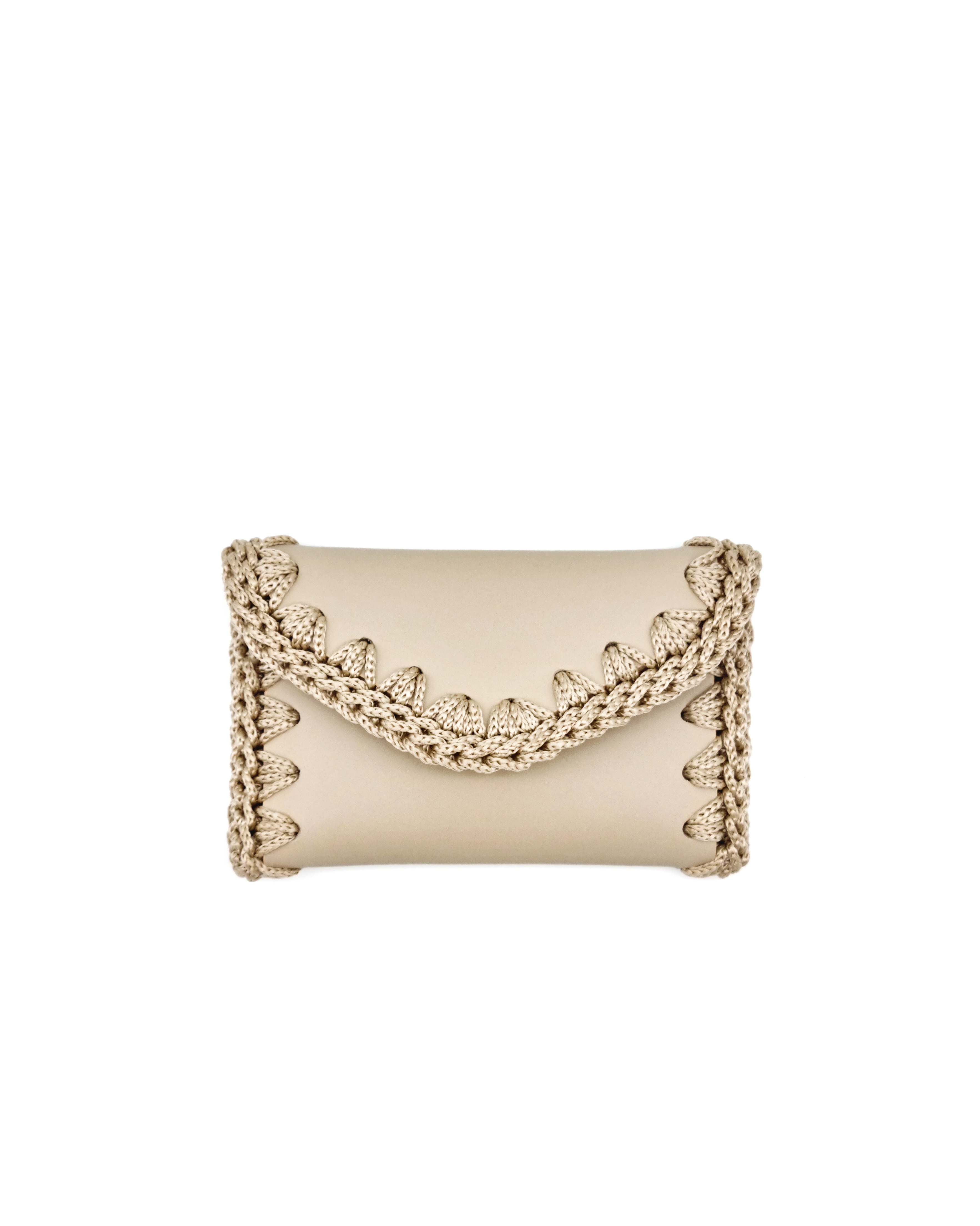Monedero Tarjetero Beige