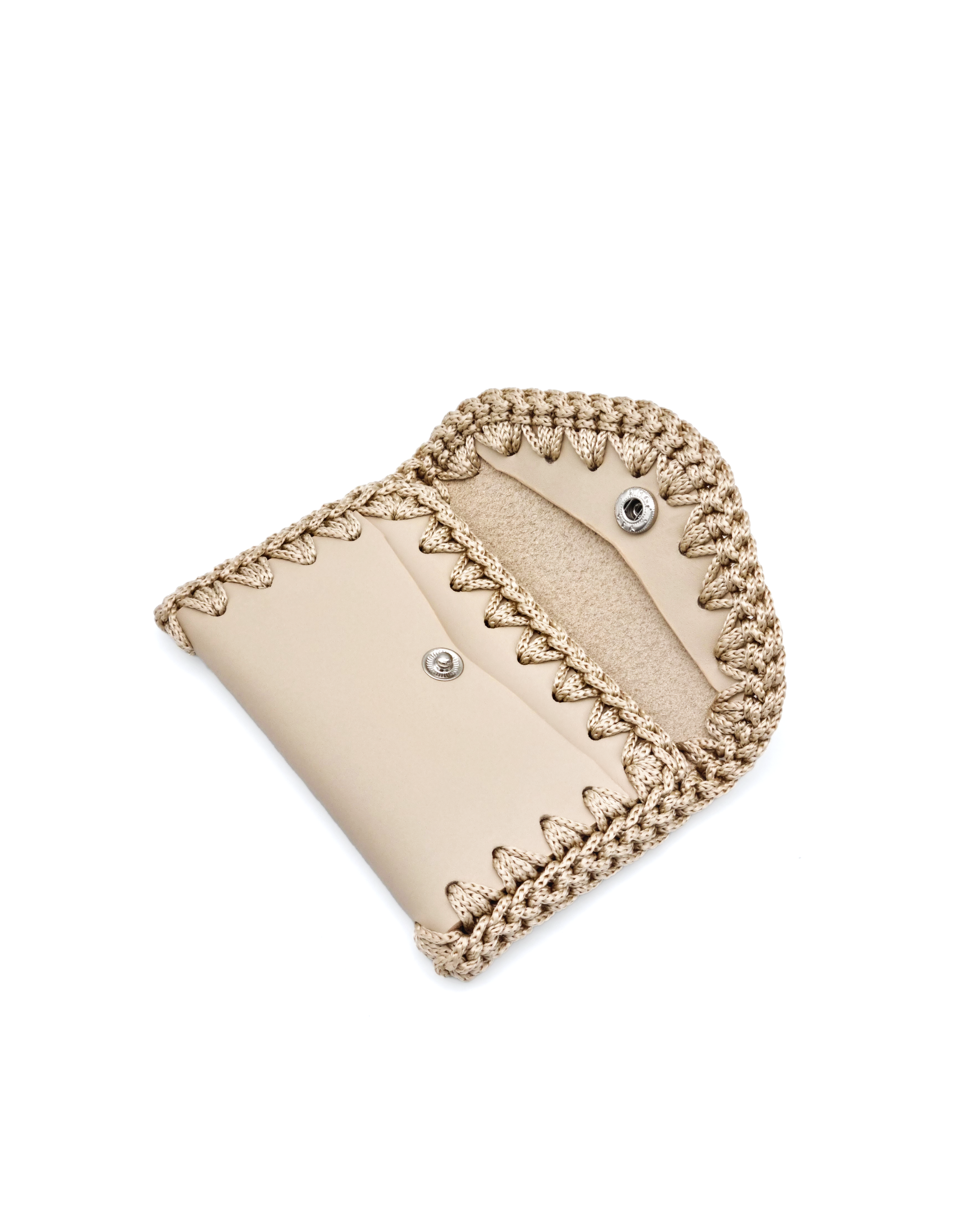 Monedero Tarjetero Beige