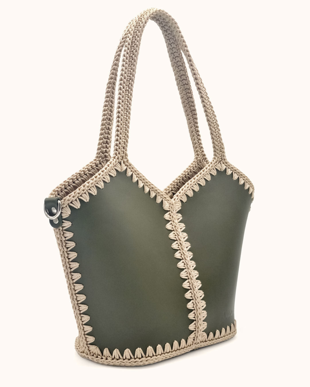 Basket Bag Natalia L Olive Green