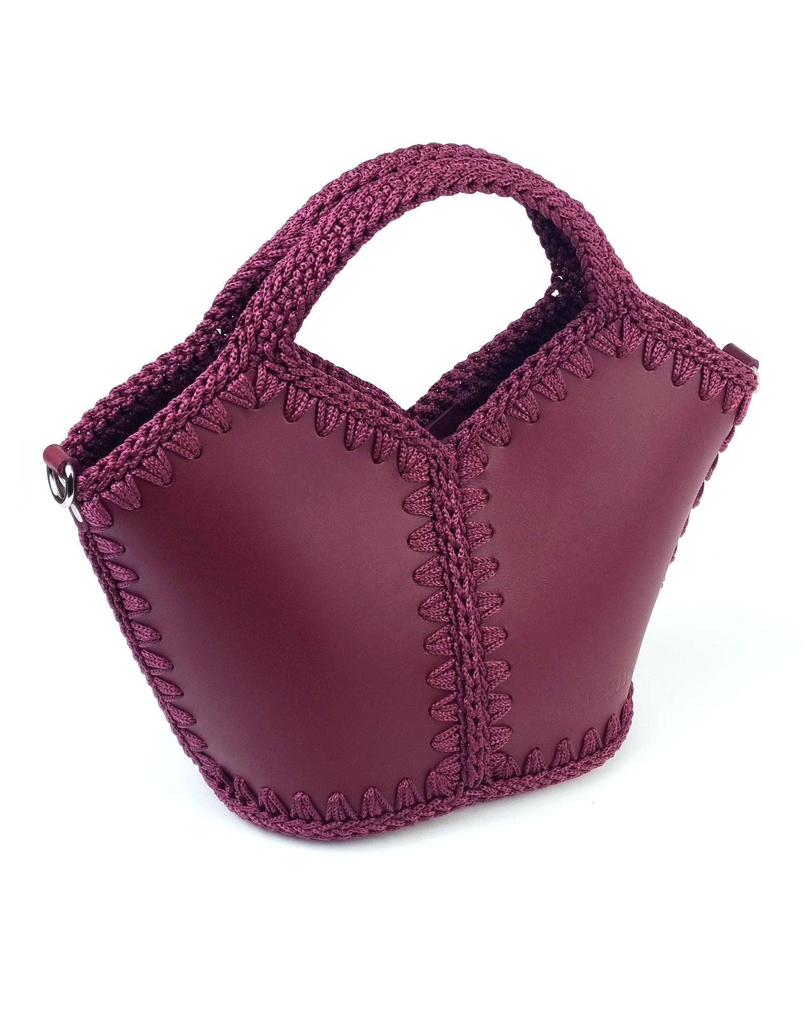 Basket Bag Natalia S Bordeaux