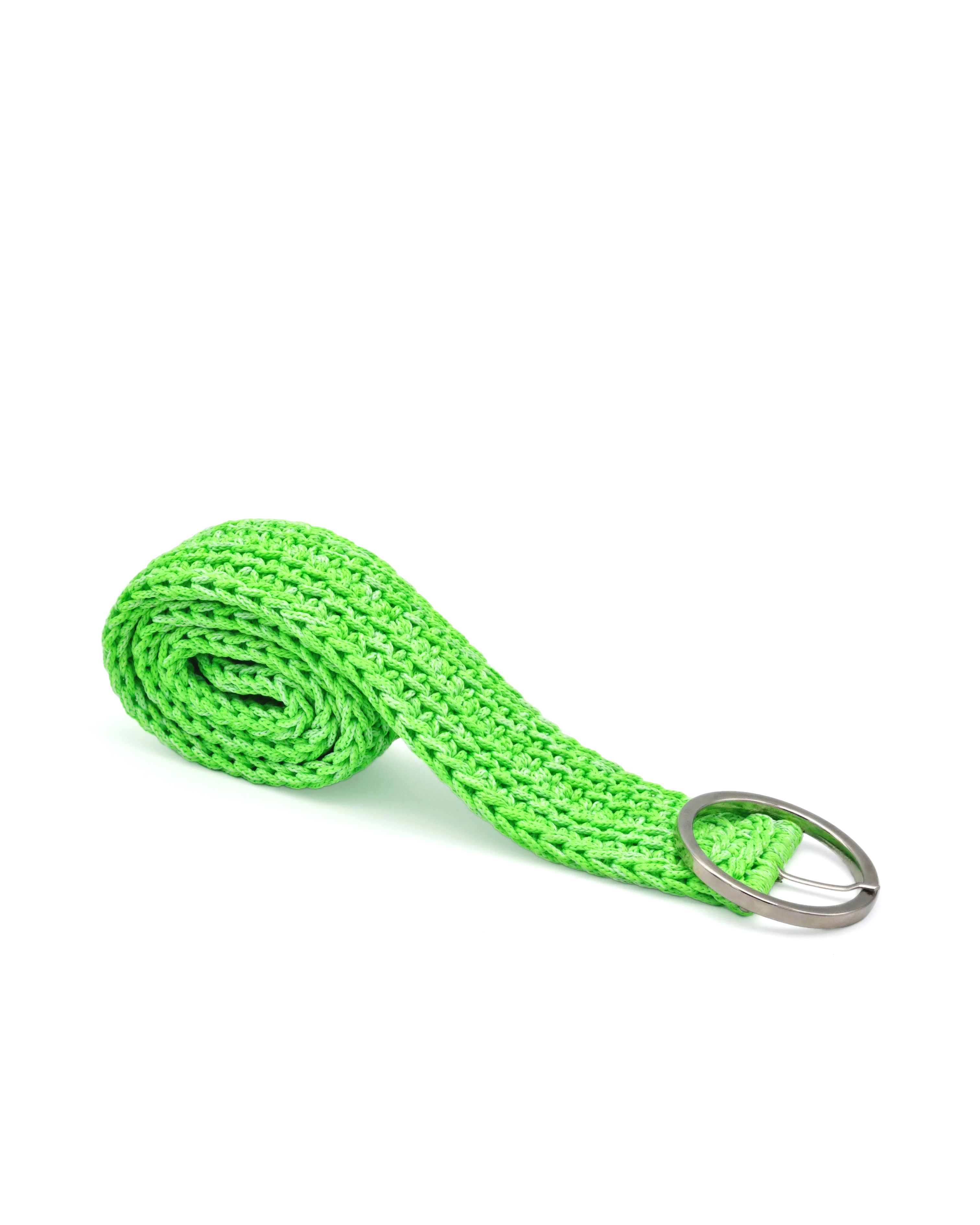 Cinturón Tejido Verde Neón